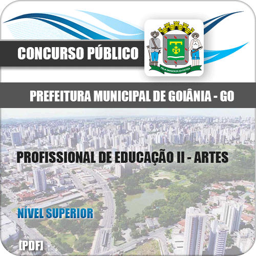 Apostila Goiânia GO 2020 Profissional Educação II Artes