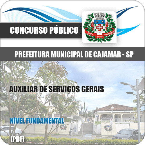 Apostila Pref Cajamar SP 2020 Auxiliar de Serviços Gerais