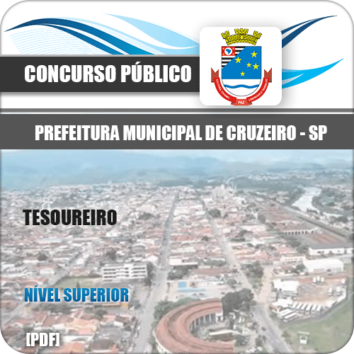 Apostila Concurso Prefeitura Cruzeiro SP 2020 Tesoureiro