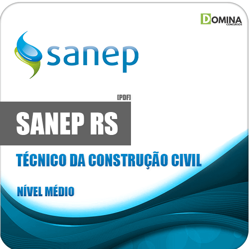 Apostila Sanep Pelotas RS 2020 Técnico da Construção Civil