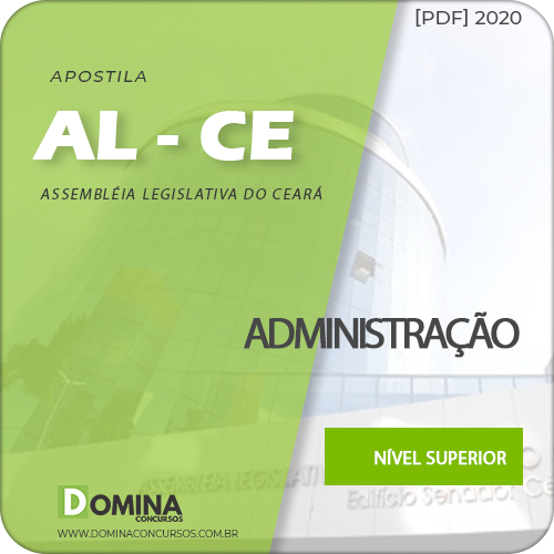 Apostila AL-CE 2020 Analista Legislativo Administração