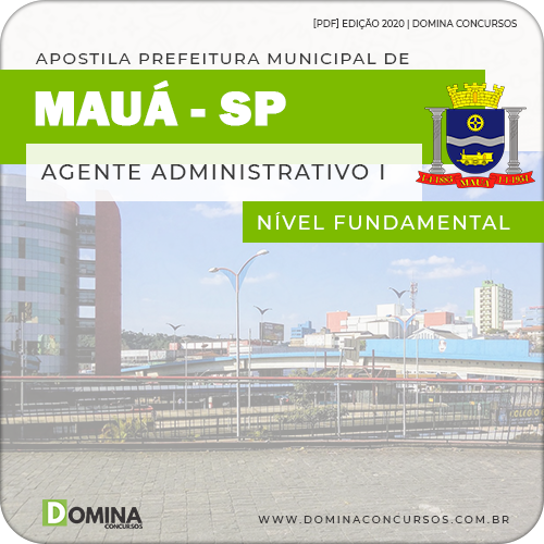Apostila Prefeitura Mauá SP 2020 Agente Administrativo I