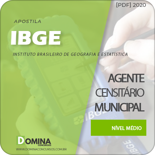 Download Apostila IBGE 2020 Agente Censitário Municipal ACM