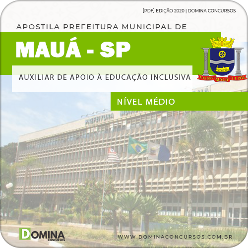 Apostila Pref Mauá SP 2020 Auxiliar Apoio Educação Inclusiva