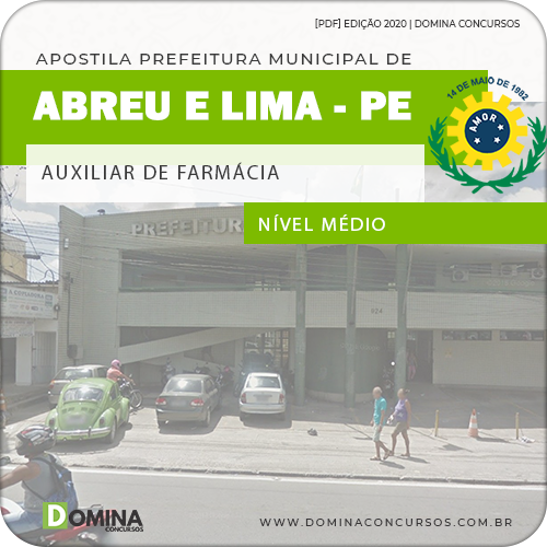 Apostila Abreu e Lima PE 2020 Auxiliar de Farmácia RAS