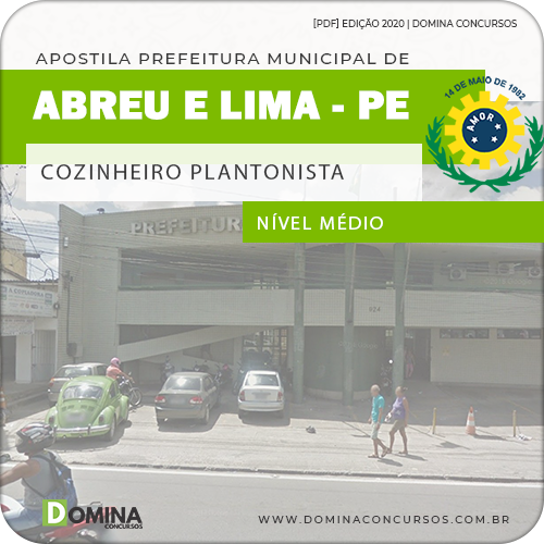 Apostila Pref Abreu e Lima PE 2020 Cozinheiro Plantonista