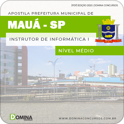 Download capa Apostila Concurso Mauá SP 2020 Instrutor de Informática I