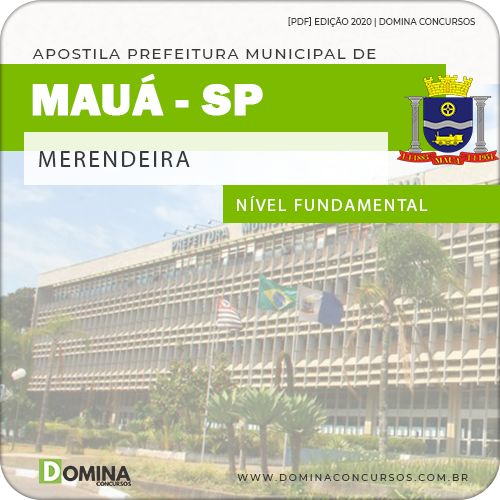 Apostila Concurso Prefeitura Mauá SP 2020 Merendeira