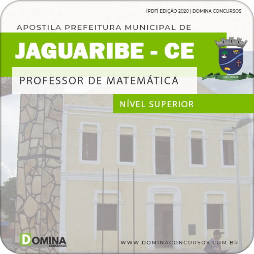 Apostila Pref Jaguaribe CE 2020 Professor de Matemática