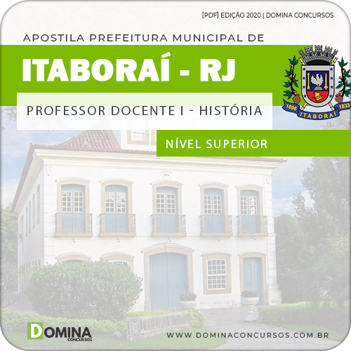 Apostila Prefeitura Itaboraí RJ 2020 Professor de História