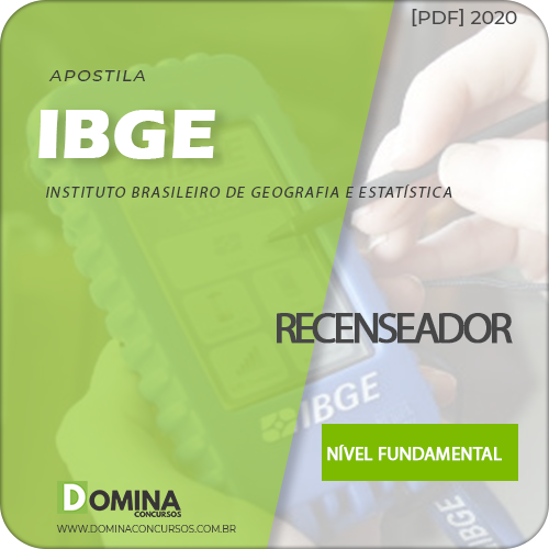 Download Nova Apostila Concurso IBGE 2020 Recenseador Cebraspe