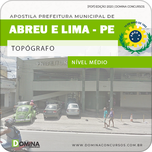 Apostila Concurso Pref Abreu e Lima PE 2020 Topógrafo