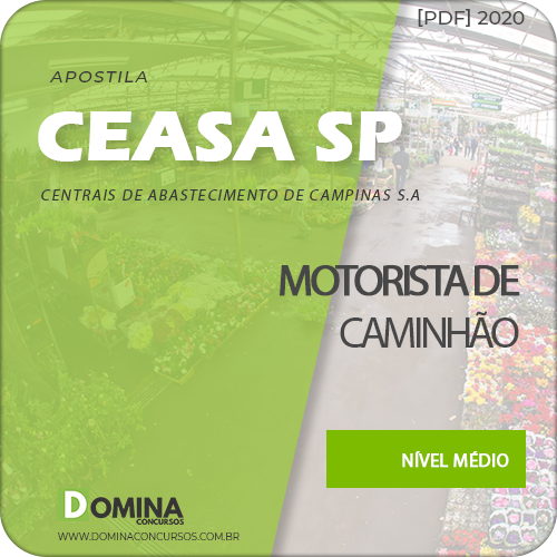Apostila CEASA Campinas SP 2020 Motorista de Caminhão