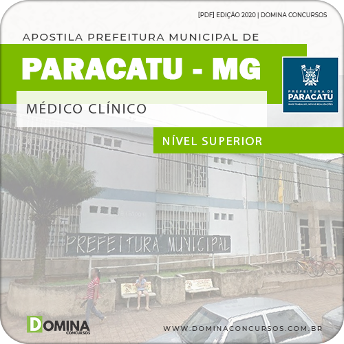 Apostila Concurso Pref Paracatu MG 2020 Médico Clínico