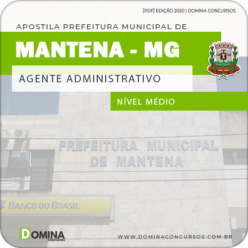 Apostila Concurso Pref Mantena MG 2020 Agente Administrativo