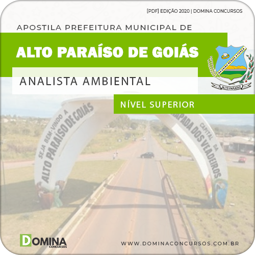 Apostila Pref Alto Paraíso Goiás GO 2020 Analista Ambiental