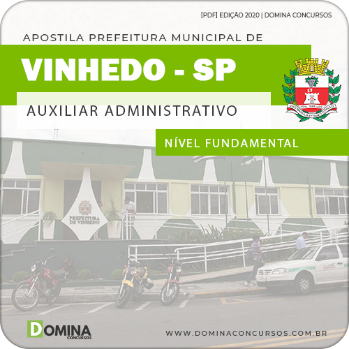 Apostila Pref Vinhedo SP 2020 Auxiliar Administrativo