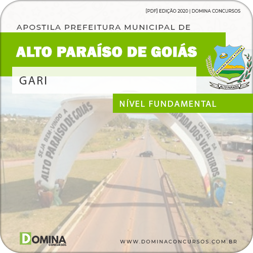 Apostila Prefeitura de Alto Paraíso de Goiás GO 2020 Gari