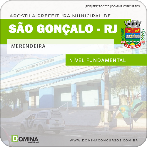 Apostila Prefeitura São Gonçalo RJ 2020 Merendeira