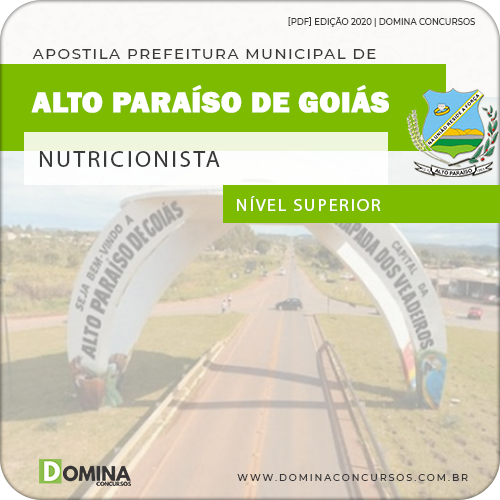 Apostila Pref Alto Paraíso Goiás GO 2020 Nutricionista
