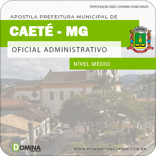 Apostila Concurso Pref de Caeté MG 2020 Oficial Administrativo