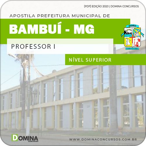 Apostila Concurso Pref Bambuí MG 2020 Professor I