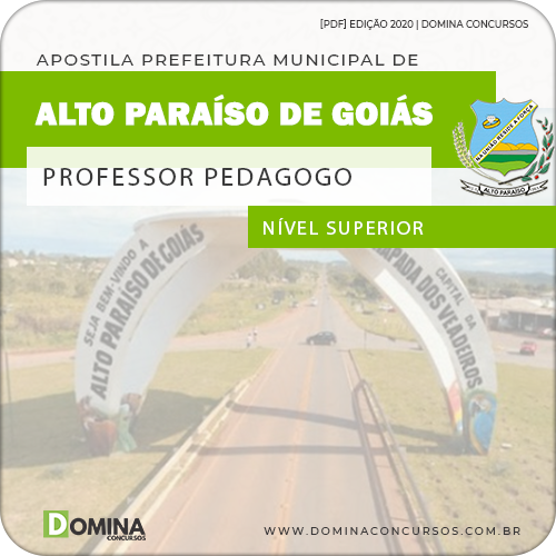 Apostila Pref Alto Paraíso Goiás GO 2020 Professor Pedagogo
