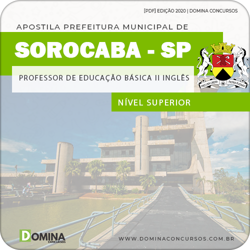 Apostila Concurso Pref Sorocaba SP 2020 Professor de Inglês