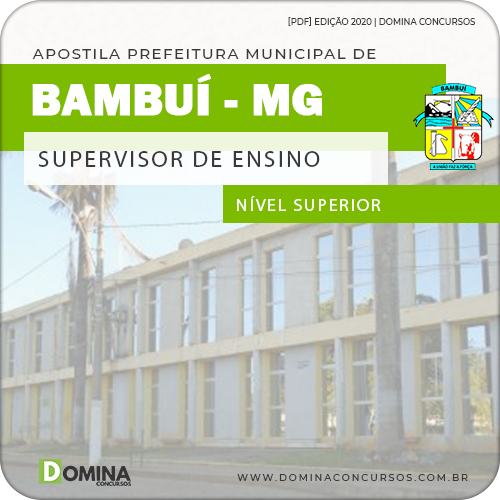 Apostila Concurso Pref Bambuí MG 2020 Supervisor de Ensino