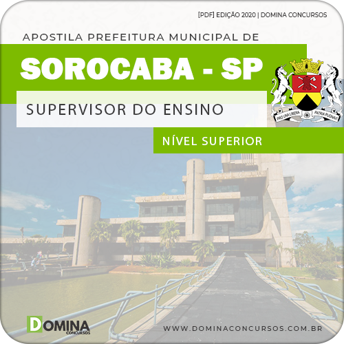 Apostila Concurso Pref Sorocaba SP 2020 Supervisor do Ensino