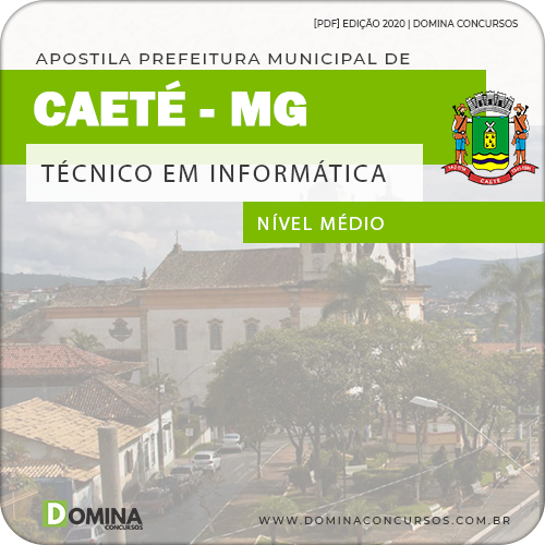 Apostila Concurso Pref Caeté MG 2020 Técnico em Informática