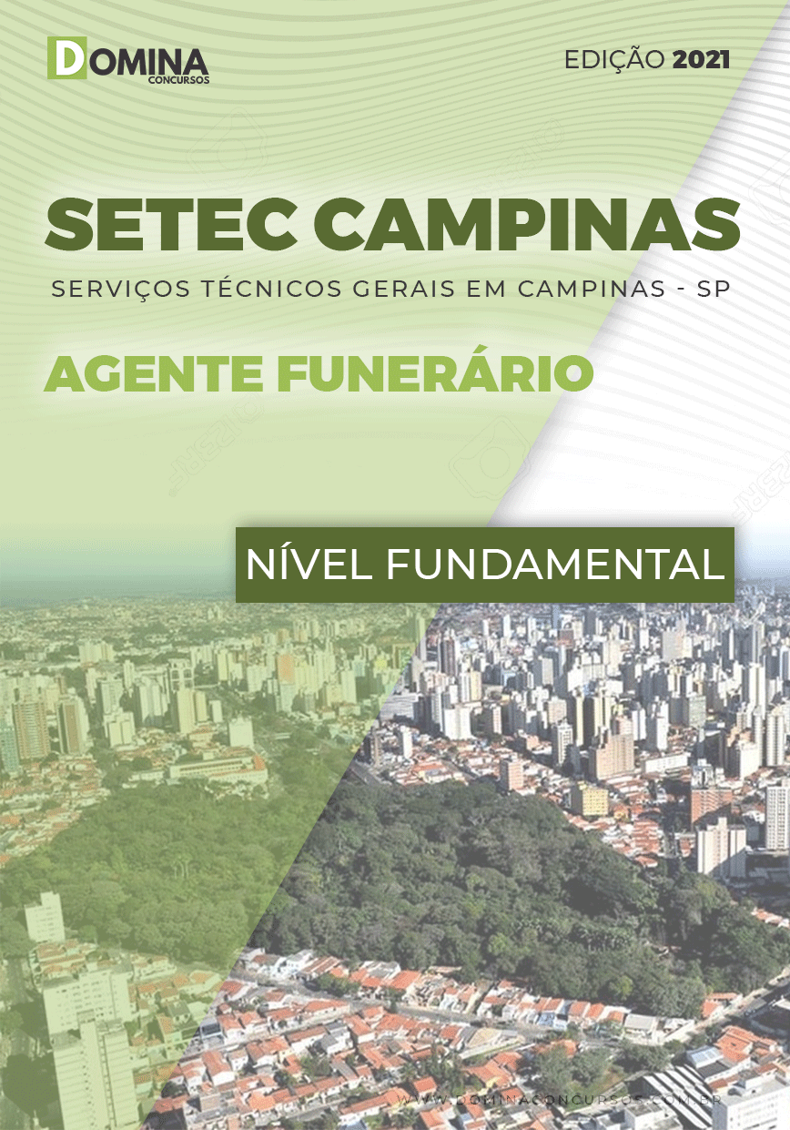 Apostila Concurso SETEC Campinas SP 2021 Agente Funerário