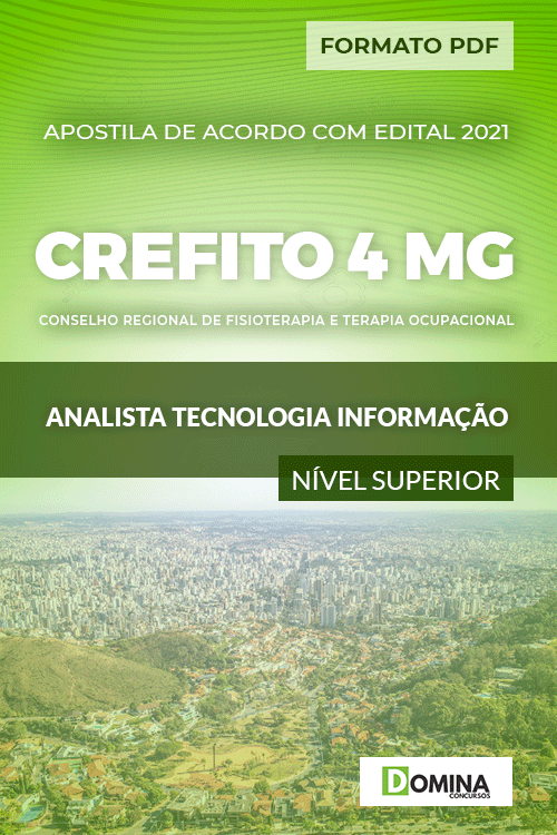 Apostila CREFITO 4 MG 2020 Analista Tecnologia Informação