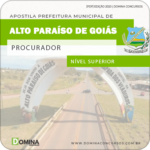 Apostila Pref Alto Paraíso Goiás GO 2020 Procurador Geral