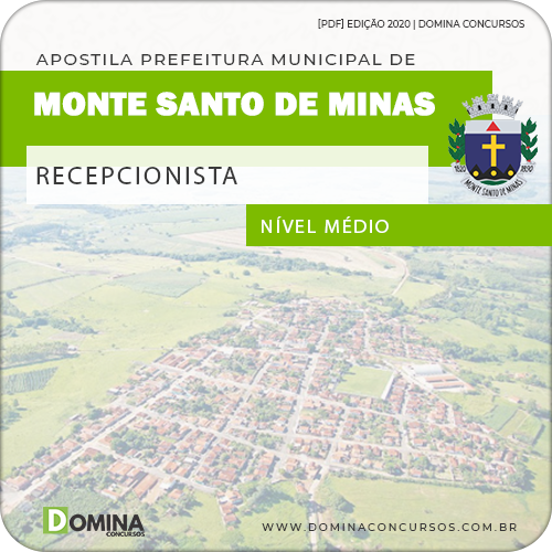 Apostila Monte Santo de Minas MG 2020 Recepcionista