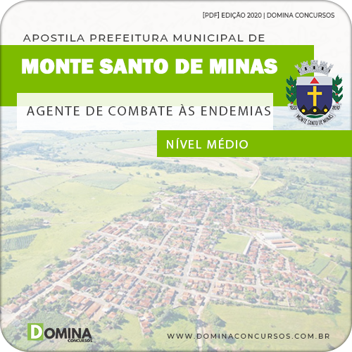 Apostila Monte Santo Minas MG 2020 Agente Combate Endemias
