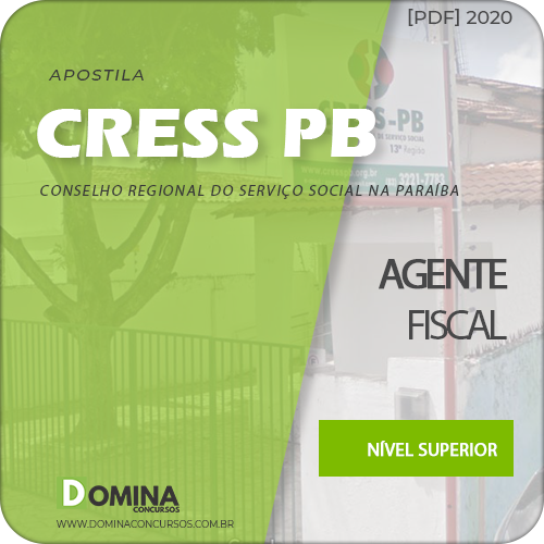 Apostila Concurso CRESS PB 2020 Agente Fiscal
