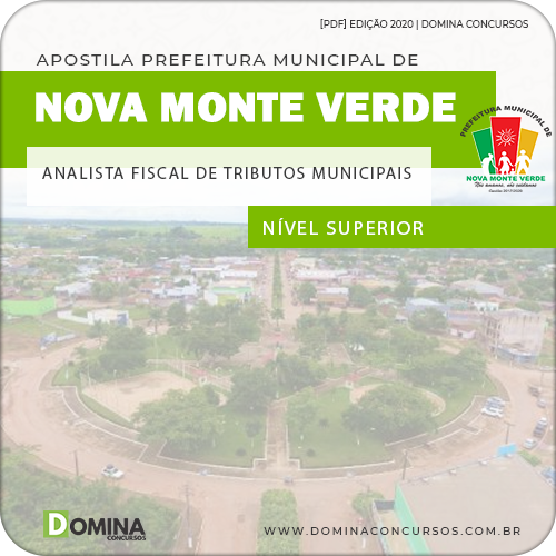 Apostila Nova Monte Verde MT 2020 Analista Fiscal Tributos