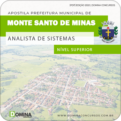 Apostila Monte Santo Minas MG 2020 Analista de Sistemas