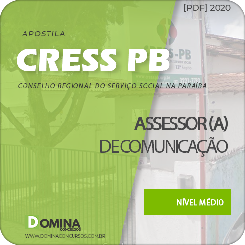 Apostila Concurso CRESS PB 2020 Assessor de Comunicação