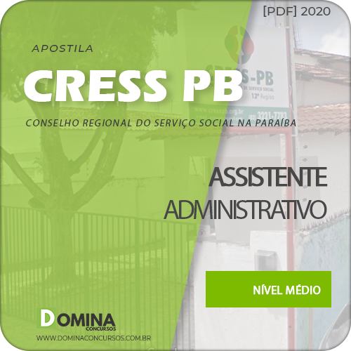 Apostila Concurso CRESS PB 2020 Assistente Administrativo
