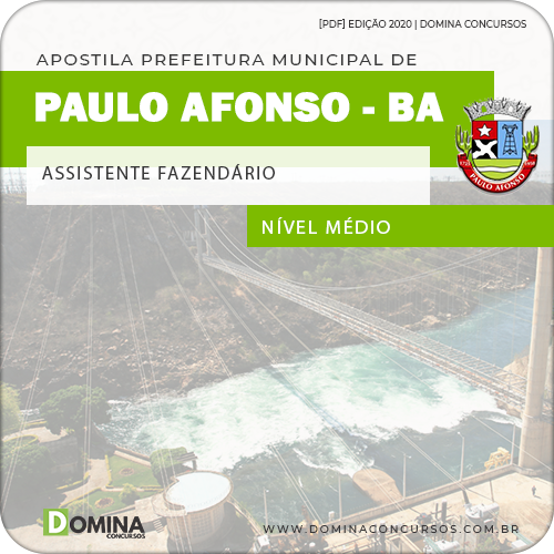 Apostila Pref Paulo Afonso BA 2020 Assistente Fazendário