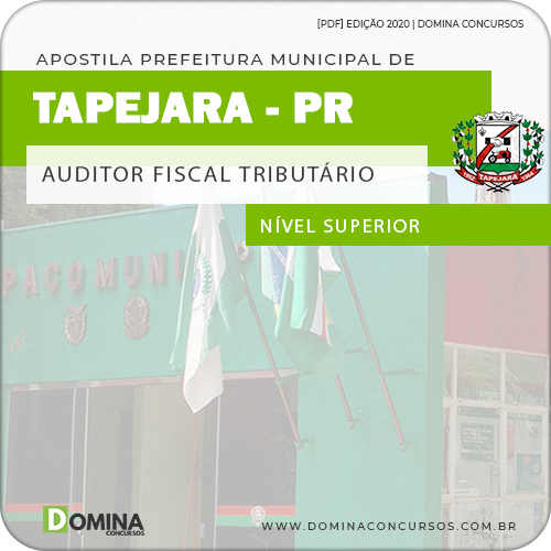 Apostila Pref Tapejara PR 2020 Auditor Fiscal Tributário