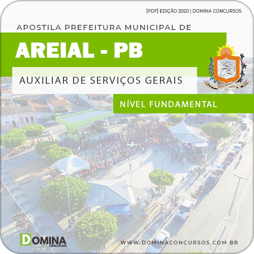 Apostila Pref Areial PB 2020 Auxiliar de Serviços Gerais