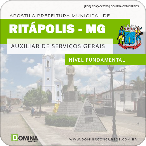 Apostila Pref Ritapólis MG 2020 Auxiliar de Serviços Gerais