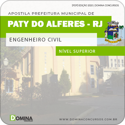 Apostila Pref Paty do Alferes RJ 2020 Engenheiro Civil