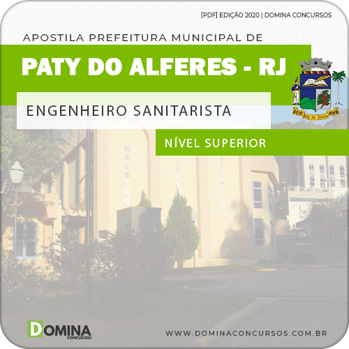 Apostila Pref Paty do Alferes RJ 2020 Engenheiro Sanitarista
