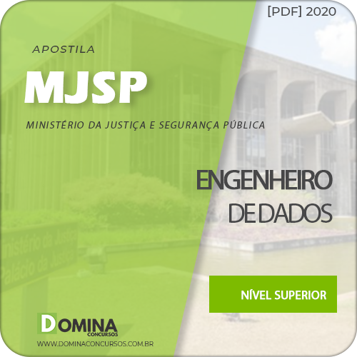 Apostila Ministério da Justiça MJSP 2020 Engenheiro de Dados