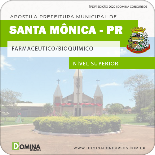 Apostila Pref Santa Mônica PR 2020 Farmacêutico Bioquímico