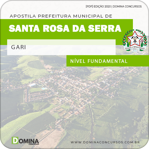 Apostila Concurso Pref Santa Rosa Serra MG 2020 Gari